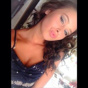 Navy Blue Sparkly Dress